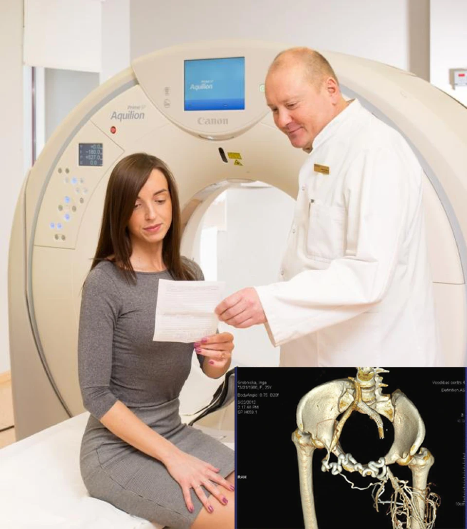 Computed tomography phlebography